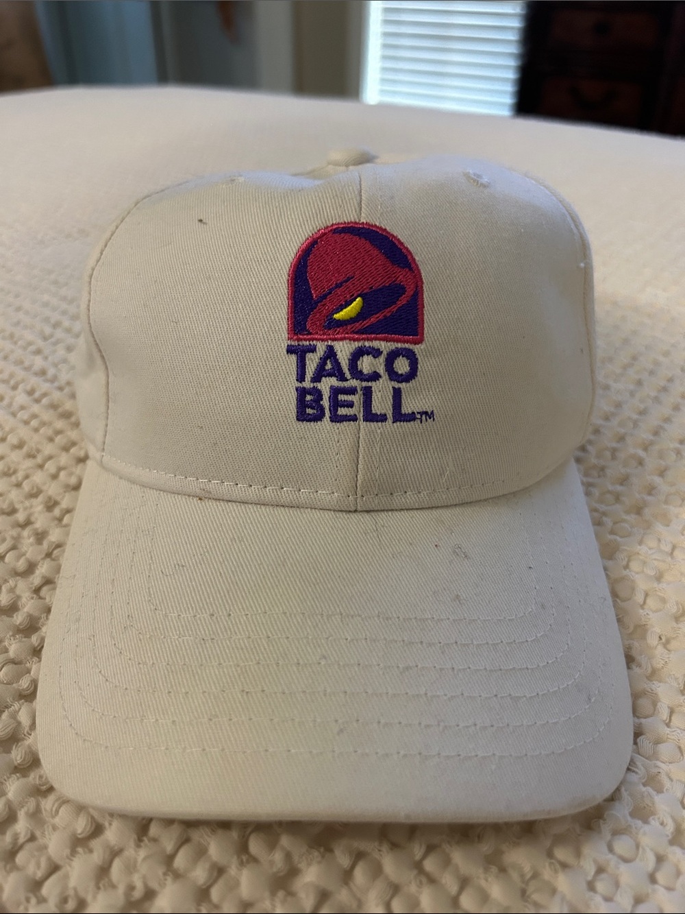 Taco Bell Unisex White Adjustable Baseball Cap Hat